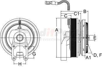 996704 by HORTON - Engine Cooling Fan Clutch