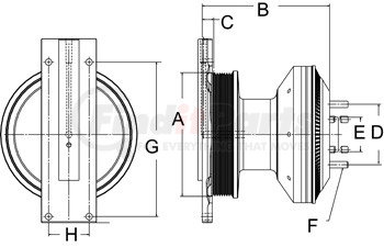 99A9720 by HORTON - Engine Cooling Fan Clutch