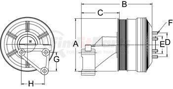 99A9887 by HORTON - DM Advantage Fan Clutch