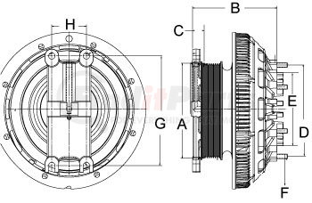 999718 by HORTON - CLUTCH DM2SPE SE 24 MER 158.0