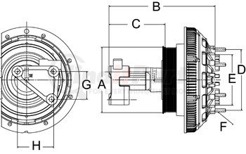 99A9731 by HORTON - DM Advantage Two-Speed Fan Clutch