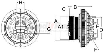 Horton 999911 Engine Cooling Fan Clutch DRIVE FAN