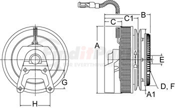 996606 by HORTON - Engine Cooling Fan Clutch