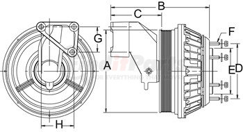 995413 by HORTON - Engine Cooling Fan Clutch