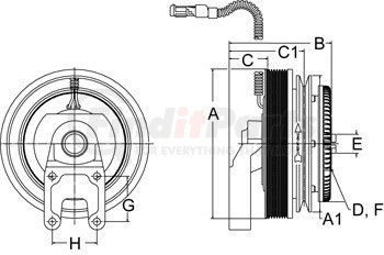 996605 by HORTON - Engine Cooling Fan Clutch