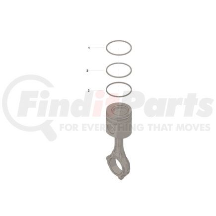 3802421 by CUMMINS - Engine Piston Ring Set