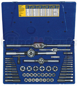 24640 by IRWIN HANSON - 53 Pc. Machine Screw / Fractional Tap & Hex Die Set