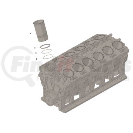 3801826 by CUMMINS - Engine Cylinder Liner Kit