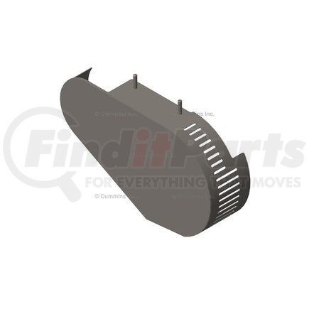 3866711 by CUMMINS - Accessory Drive Belt Cover