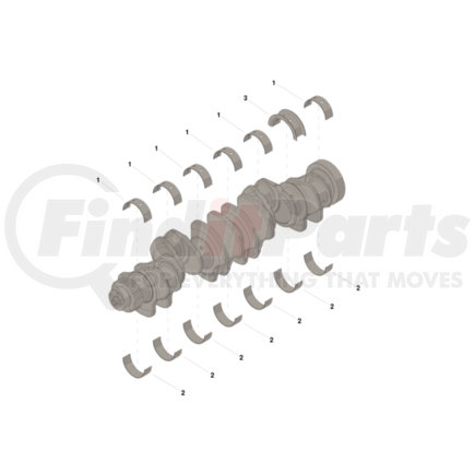 4309347 by CUMMINS - Engine Crankshaft Main Bearing Set