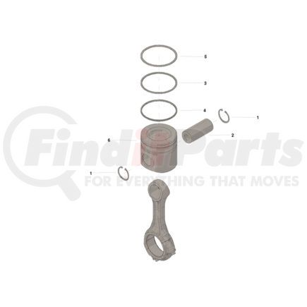 4376348 by CUMMINS - Engine Piston Kit