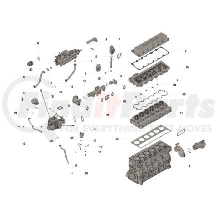 4376466 by CUMMINS - Upper Engine Gasket Kit