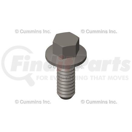 3932222 by CUMMINS - Screw Cap - Hexagon Flange Head