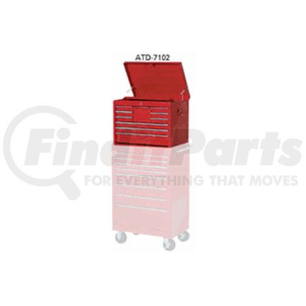 7102RD by ATD TOOLS - TOOL BOX CHEST-26" 10-DRWR-RED