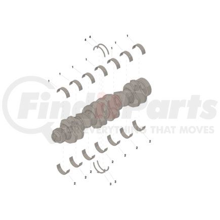 Cummins 4025121 Engine Crankshaft Main Bearing Set Engine Crankshaft Main Bearing Set