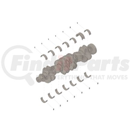 4955853 by CUMMINS - Engine Crankshaft Main Bearing Set