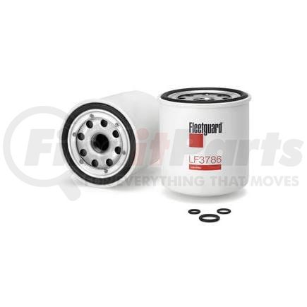 LF3786 by FLEETGUARD - Engine Oil Filter - 4.06 in. Height, 3.54 in. (Largest OD)