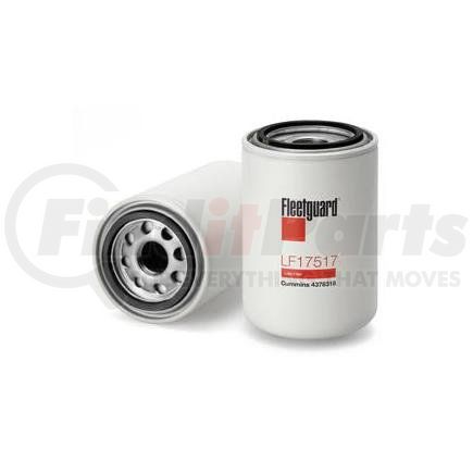 LF17517 by FLEETGUARD - Engine Oil Filter - 5.66 in. Height, 3.69 in. (Largest OD)