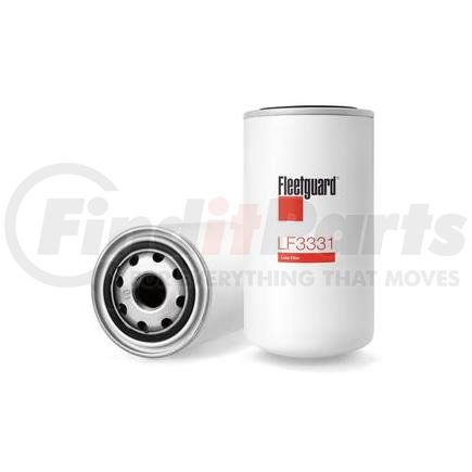 LF3331 by FLEETGUARD - Engine Oil Filter - 6.85 in. Height, 3.68 in. (Largest OD), StrataPore Media, Valmet 836122208