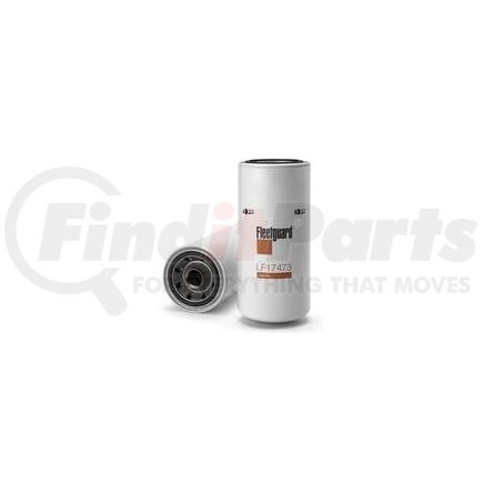 LF17473 by FLEETGUARD - Engine Oil Filter - 12.1 in. Height, 5.38 in. (Largest OD)