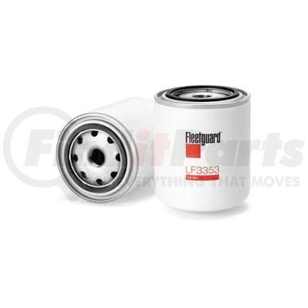 LF3353 by FLEETGUARD - Engine Oil Filter - 4.57 in. Height, 3.68 in. (Largest OD), StrataPore Media