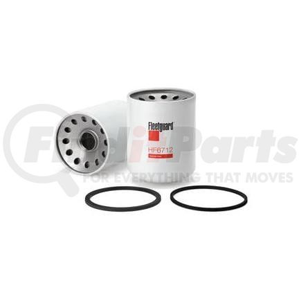 HF6712 by FLEETGUARD - Hydraulic Filter - 6.71 in. Height, 5.08 in. OD (Largest), Spin-On