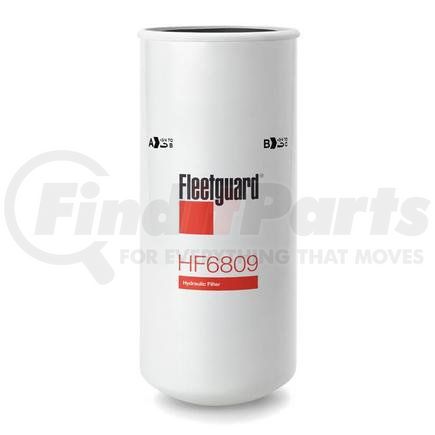 HF6809 by FLEETGUARD - Hydraulic Filter - 11.71 in. Height, 4.9 in. OD (Largest), Spin-On