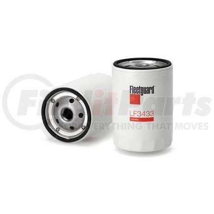 LF3433 by FLEETGUARD - Engine Oil Filter - 5.31 in. Height, 3.76 in. (Largest OD)