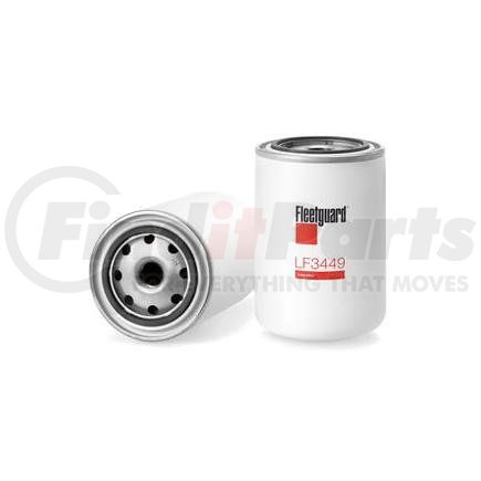LF3449 by FLEETGUARD - Engine Oil Filter - 5.59 in. Height, 3.68 in. (Largest OD), StrataPore Media, Hanomag-Henschel 114932108
