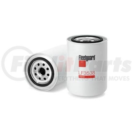 LF3538 by FLEETGUARD - Engine Oil Filter - 5.32 in. Height, 3.67 in. (Largest OD), Spin-On, Upgraded Version of LF581