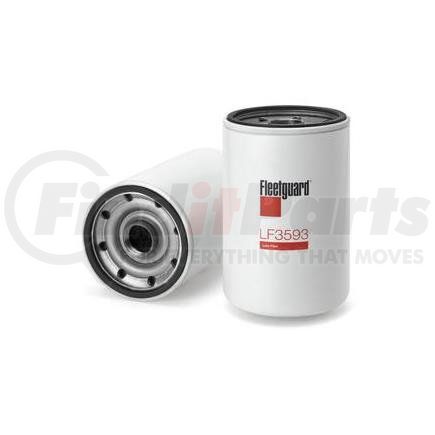 LF3593 by FLEETGUARD - Engine Oil Filter - 6.6 in. Height, 4.24 in. (Largest OD), Spin-On