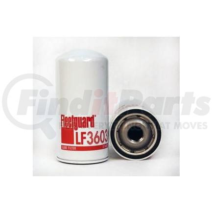 LF3603 by FLEETGUARD - Engine Oil Filter - 9.78 in. Height, 4.66 in. (Largest OD), Spin-On