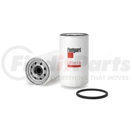 LF3618 by FLEETGUARD - Engine Oil Filter - 7.83 in. Height, 4.33 in. (Largest OD), Spin-On