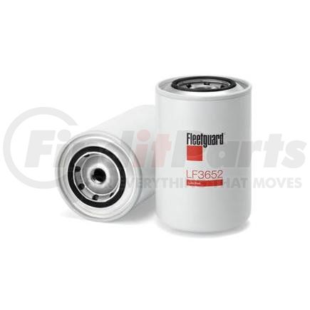 LF3652 by FLEETGUARD - Engine Oil Filter - 6.66 in. Height, 4.24 in. (Largest OD), Spin-On