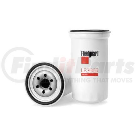LF3666 by FLEETGUARD - Engine Oil Filter - 6.98 in. Height, 3.66 in. (Largest OD)