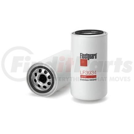 LF3934 by FLEETGUARD - Engine Oil Filter - 6.94 in. Height, 3.67 in. (Largest OD)