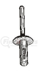 13752 by AUVECO - NYLON EXPANSION RIVET 17/64 HO