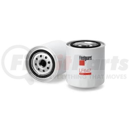 LF647 by FLEETGUARD - Engine Oil Filter - 4.22 in. Height, 3.67 in. (Largest OD), GMC 6437462