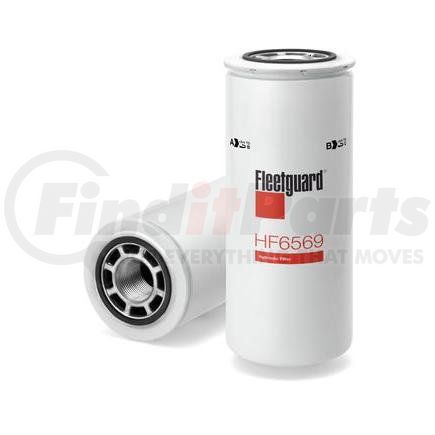 HF6569 by FLEETGUARD - Hydraulic Filter - 9.45 in. Height, 3.86 in. OD (Largest), Spin-On