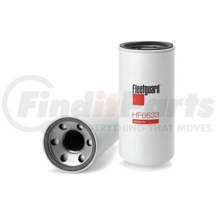 HF6633 by FLEETGUARD - Hydraulic Filter - 8 in. Height, 3.68 in. OD (Largest), Spin-On