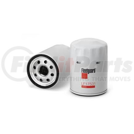 LF17531 by FLEETGUARD - Engine Oil Filter - 4.11 in. Height, 2.93 in. (Largest OD)