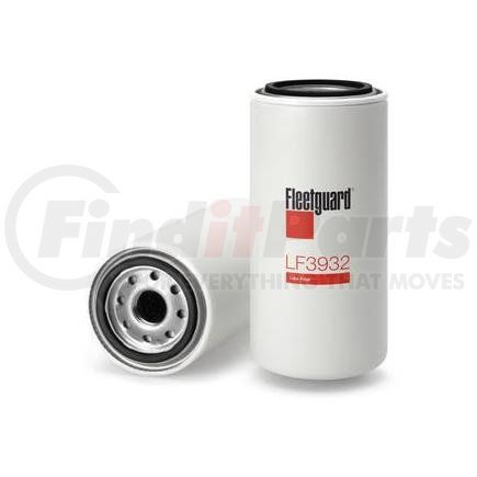 LF3932 by FLEETGUARD - Engine Oil Filter - 7.96 in. Height, 3.68 in. (Largest OD)