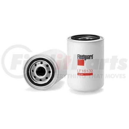 LF16139 by FLEETGUARD - Engine Oil Filter - 5.42 in. Height, 3.67 in. (Largest OD), John Deere M146082