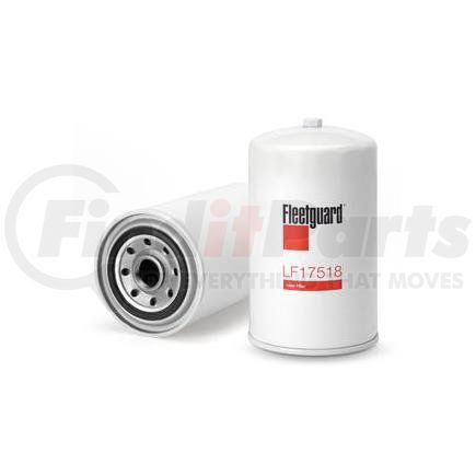 LF17518 by FLEETGUARD - Engine Oil Filter - 7.45 in. Height, 4.35 in. (Largest OD)