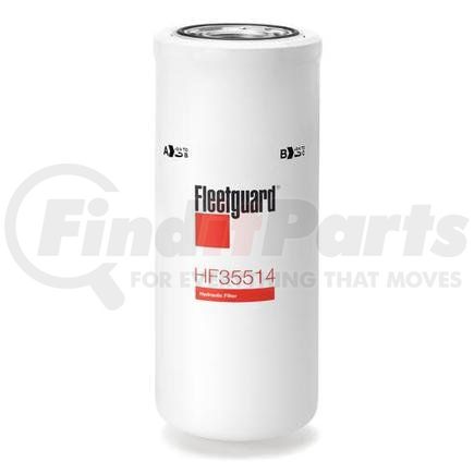 HF35514 by FLEETGUARD - Hydraulic Filter - 9.49 in. Height, 3.82 in. OD (Largest)
