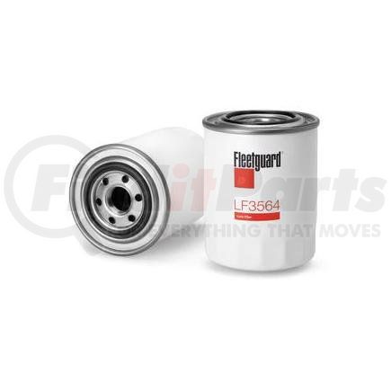 LF3564 by FLEETGUARD - Engine Oil Filter - 5.41 in. Height, 4.17 in. (Largest OD)