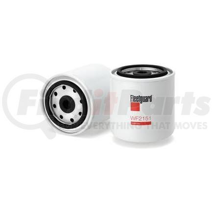 WF2151 by FLEETGUARD - Fuel Water Separator Filter - 4.15 in. Height, 3.69 in. Largest OD