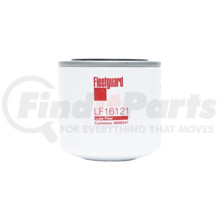LF16121 by FLEETGUARD - Engine Oil Filter - 3.58 in. Height, 3.68 in. (Largest OD)