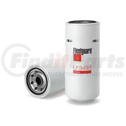 LF3493 by FLEETGUARD - Engine Oil Filter - 12.43 in. Height, 5.34 in. (Largest OD)