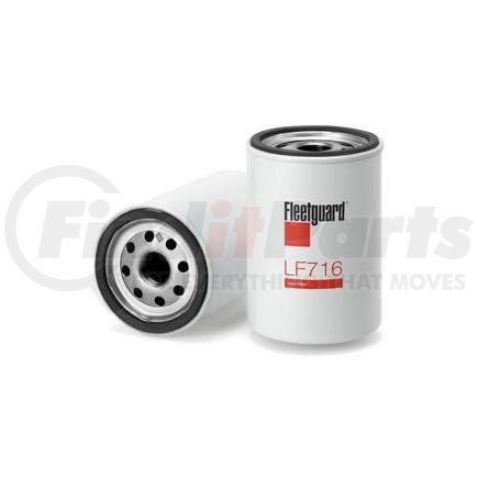 LF716 by FLEETGUARD - Engine Oil Filter - 4.58 in. Height, 3.01 in. (Largest OD), Ford D27Z6731A